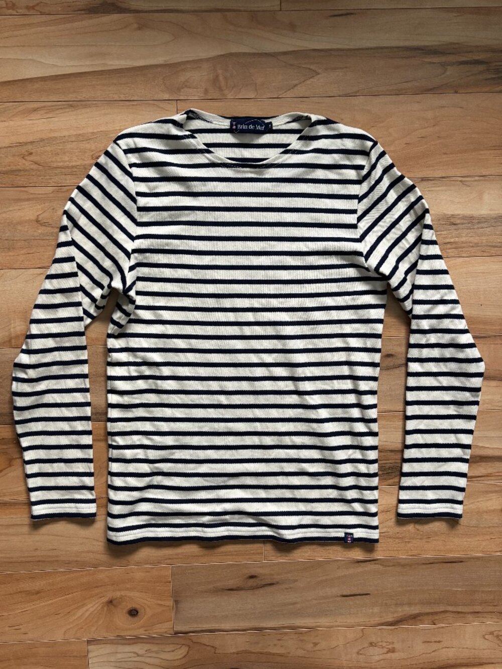 Navy & White French Breton Marinière Striped Long-Sleeve Shirt
